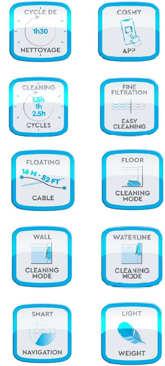 BWT Cosmy 200 – Poolroboter mit App-Steuerung bis 50 m² – Bild 2