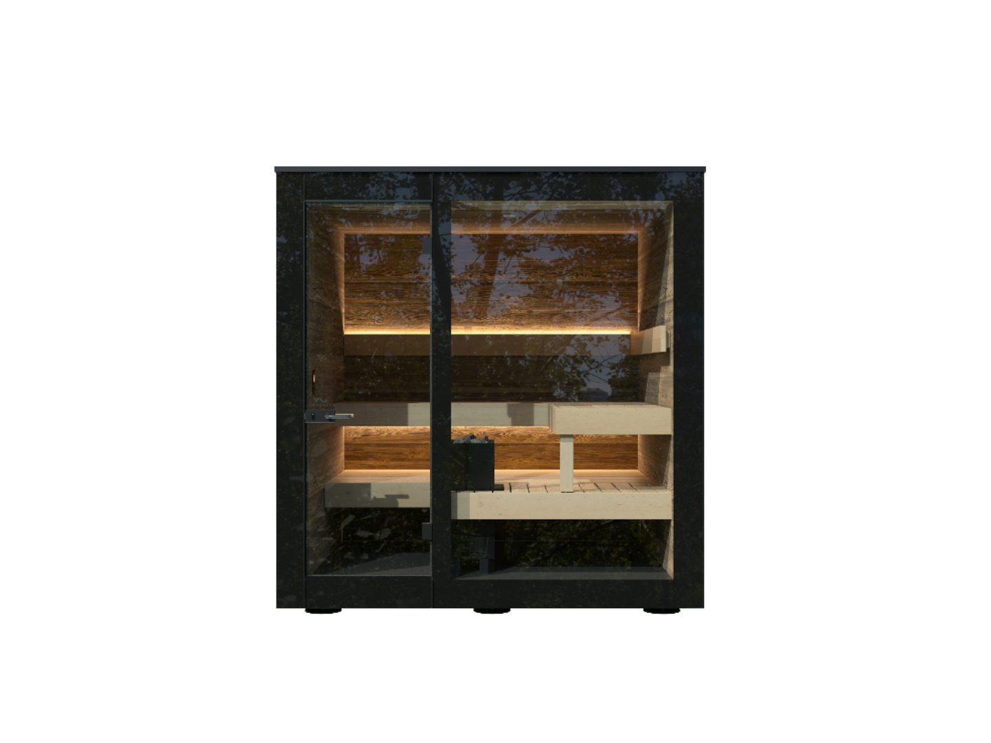 Panorama Sauna Two Frontansicht