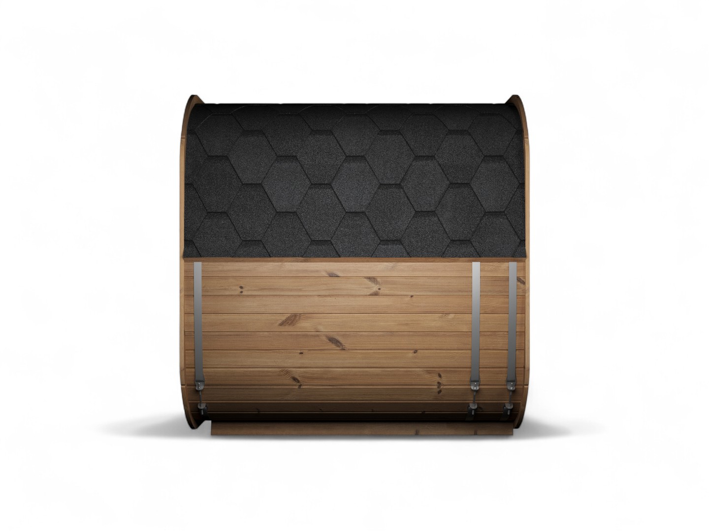Sauna Cube L Seitenwand Thermoholz